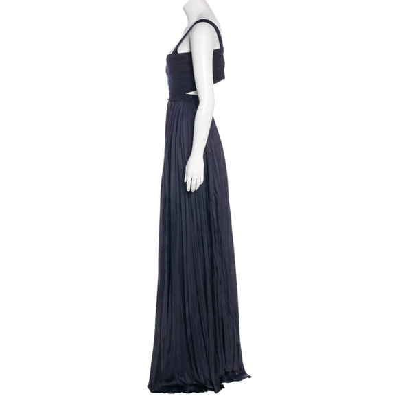 A.L.C. Pleated Olivia Gown navy XS - Picture 3 of 9